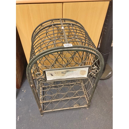 1284 - Metal free standing wine cage/rack - St Estephe