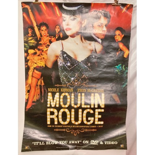 469 - 2 original vintage film posters - Thunder Road and Moulin Rouge