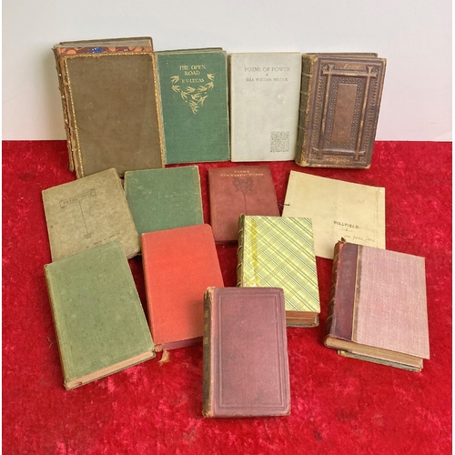 1309 - A collection of antiquarian poetry books - Wordsworth, Longfellow, The Open Road etc