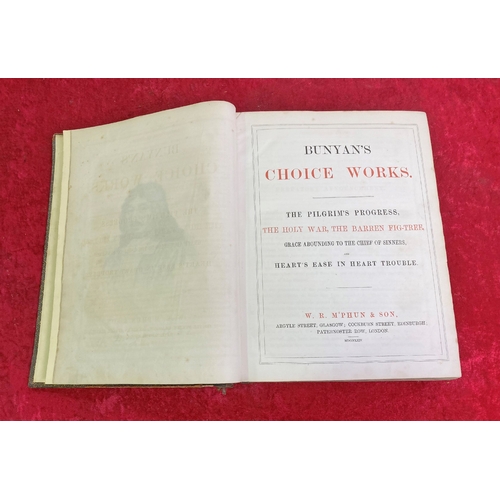 1328 - Stunning copy of John Bunyan's choice works - Gilt edged