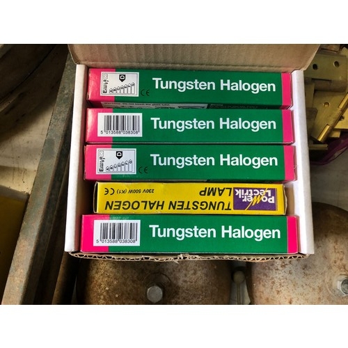 664 - A box of 10 Tungsten Halogen Lamps - Festoon type