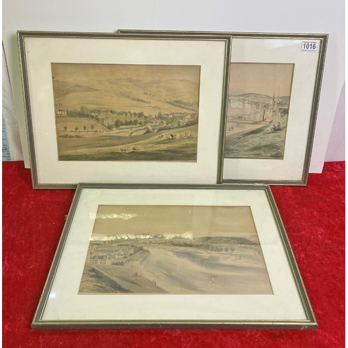 438 - Set of 3 antique coloured lithographs of 19thC Inverness, inscriptions to
reverse, 15 x 19” [3]