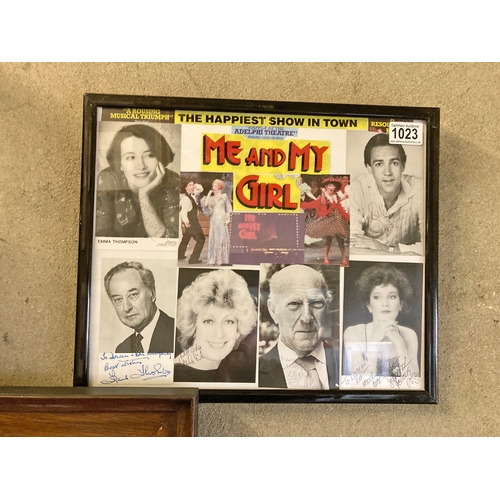 440 - Framed group of autographed photographs of the original principal
members of the cast featured in th... 