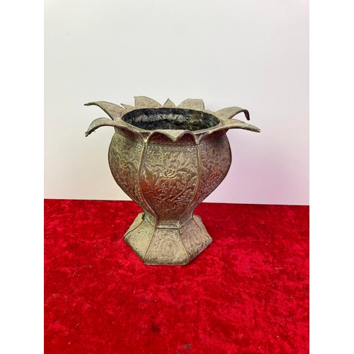 361 - Brass antique Oriental vase