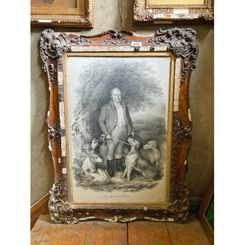 456 - Lithographic print of The Honourable Newton Fellowes by J Edgar Williams - Frame approx 60 cm x 80 c... 