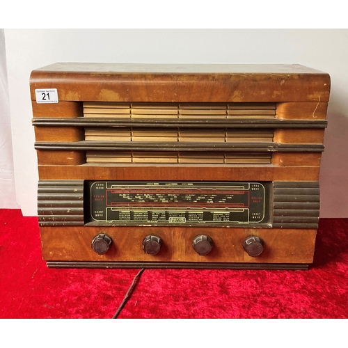 21 - Vintage Regentone short wave and long wave radio