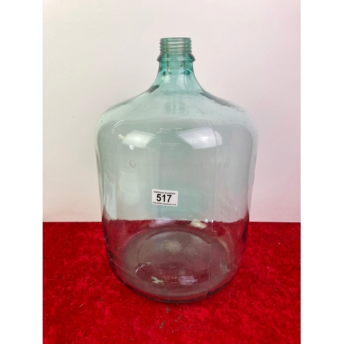 517 - Very large glass bottle approx 45 cm tall