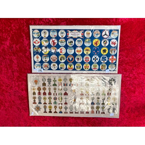 761 - Badges of The Colonies of The British Empire and decorations and medals of The Allies posters