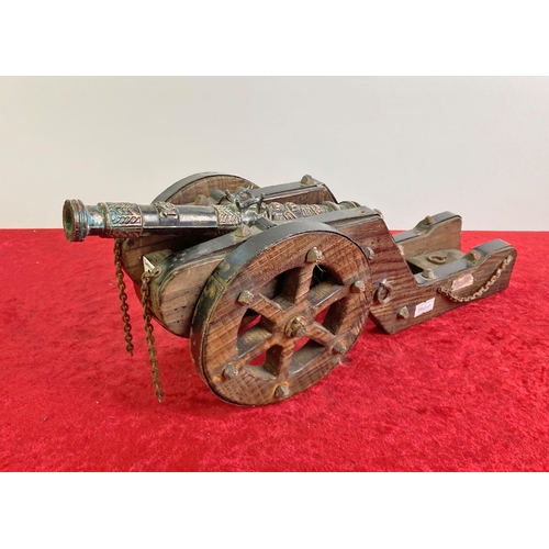 611 - Decorative Model cannon, approx. 39cm long