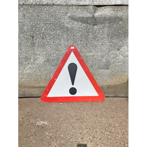 11 - Warning Road sign - 76 cm tall