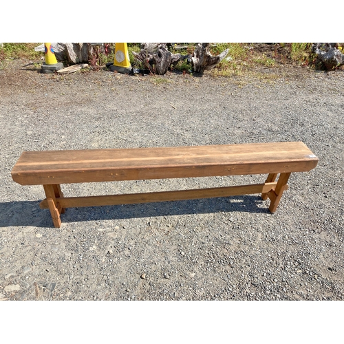 2 - Collapsible 6 foot long wooden bench