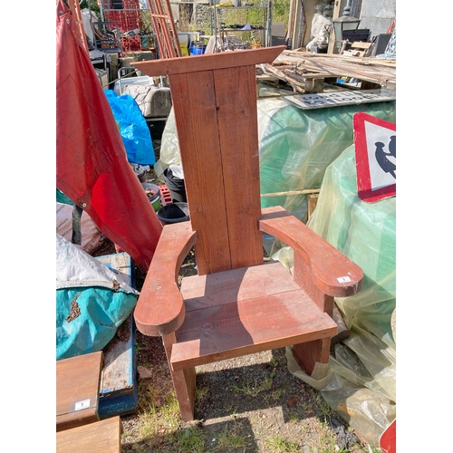 5 - Rustic garden chair - 130 cm tall