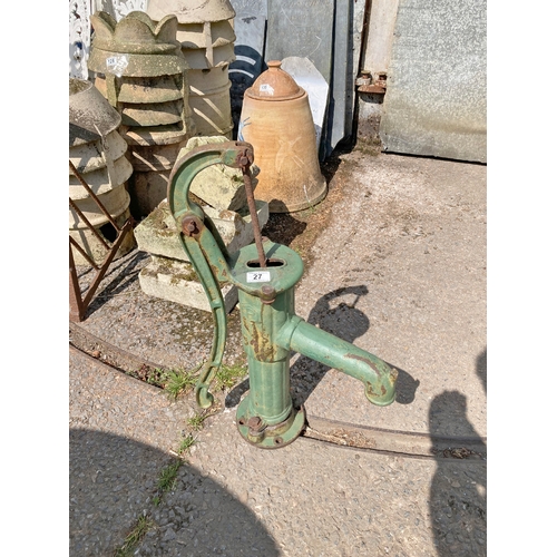 27 - Cast iron garden pump