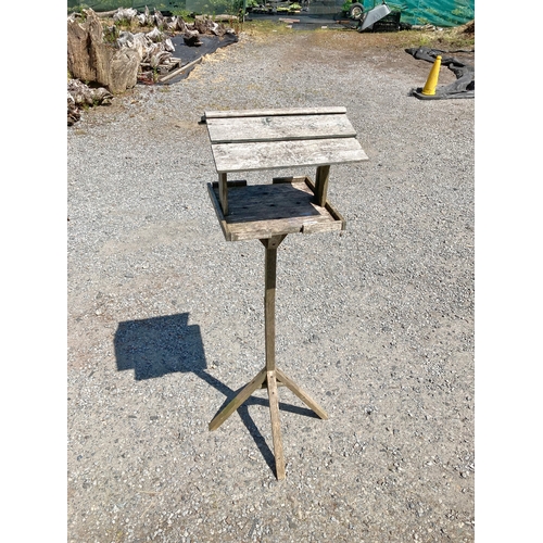 62 - Wooden bird table