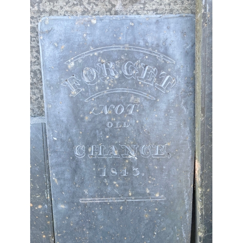 126 - A collection of 19th century slate animal gravestones