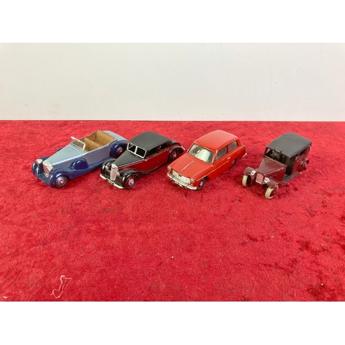 863 - 3 vintage Dinky and 1 Corgi diecast cars