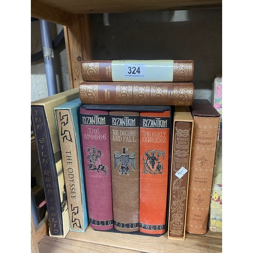 324 - Folio Society books plus 2 Charles Dickens books