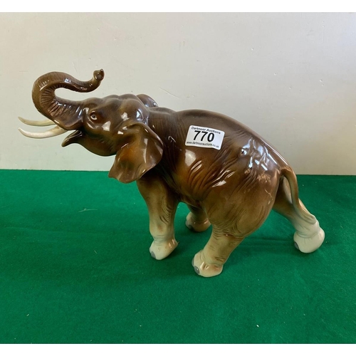 770 - Czechoslovakian large Elephant figurine