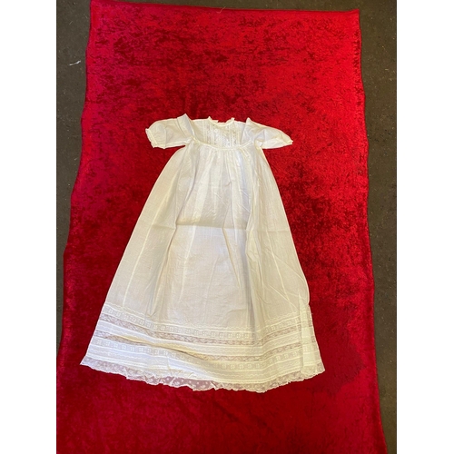 790 - 2 beautiful linen and lace Christening gowns