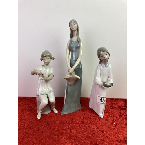 45 - Trio of Ladro figures