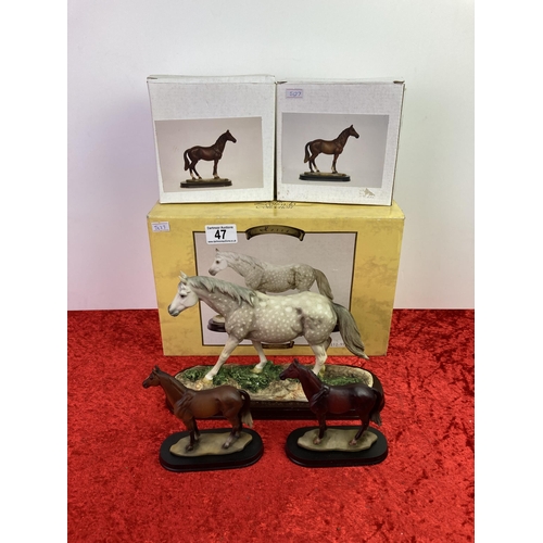 47 - Three boxed horse figures