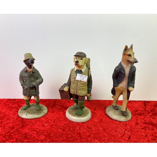 59 - Trio of Country Companion figures