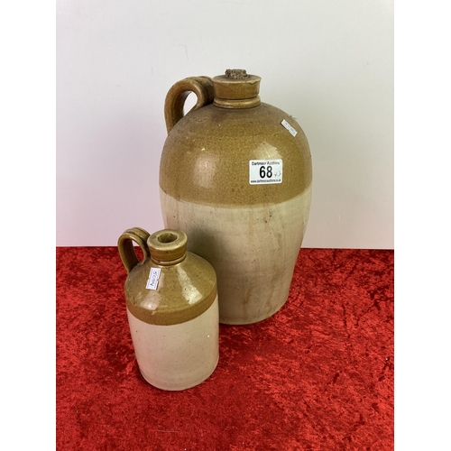 68 - Two stoneware jars