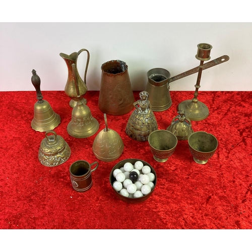 73 - Mixed brass items