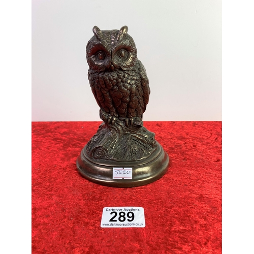 289 - Owl model 16cm tall