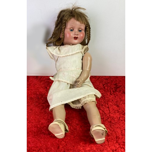 154 - Large vintage china doll a/f