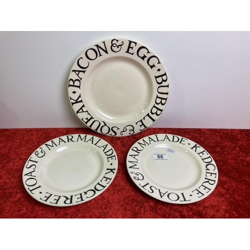 66 - Three Emma Bridgewater plates