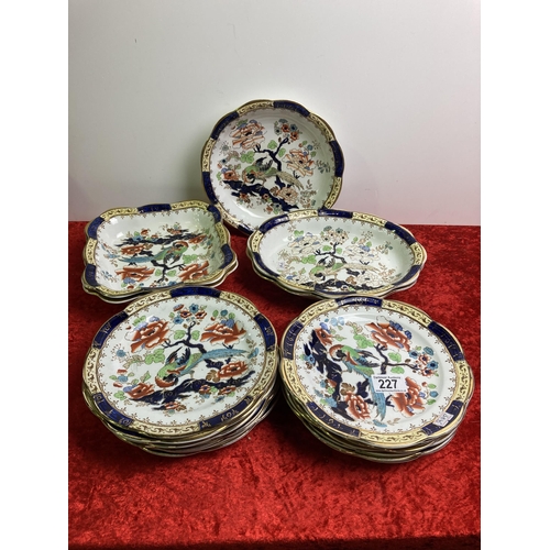 227 - Collection of Burslem china plates and dishes