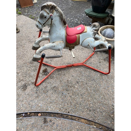 Childs rocking horse with hot sale springs