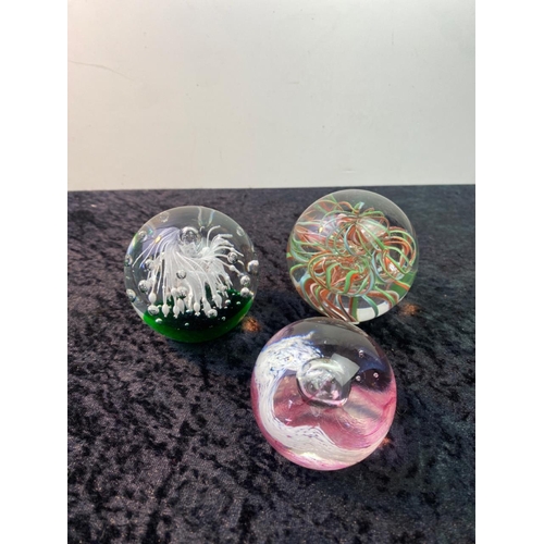 109 - Three decorative paperweights