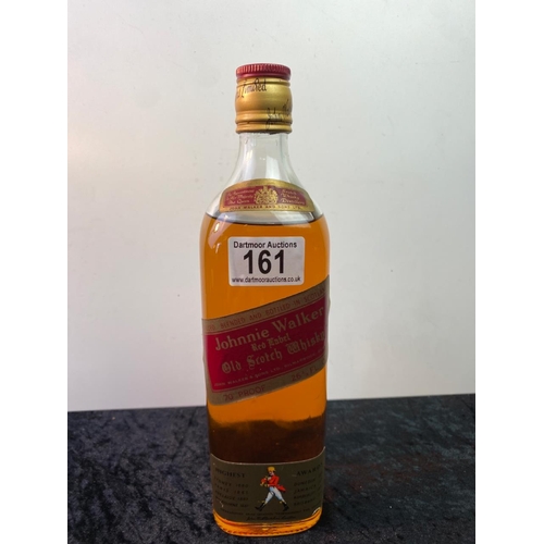 161 - Bottle of Johnnie Walker red label 70 proof scotch whisky (1960s/70s)