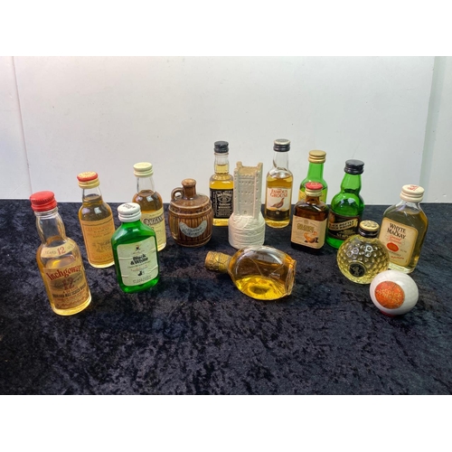 165 - Collection of whisky miniatures