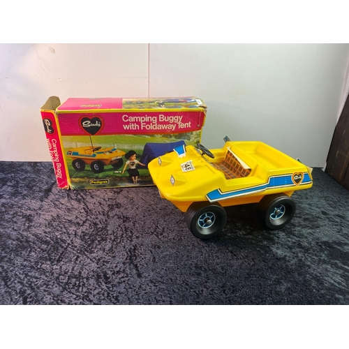 248 - Boxed Sunday Camping Buggy (no tent) and a Sindy Range Rover with trailer (a/f)