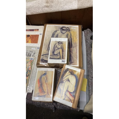 Large quantity of Mary Stork prints in different sizes, many of each print