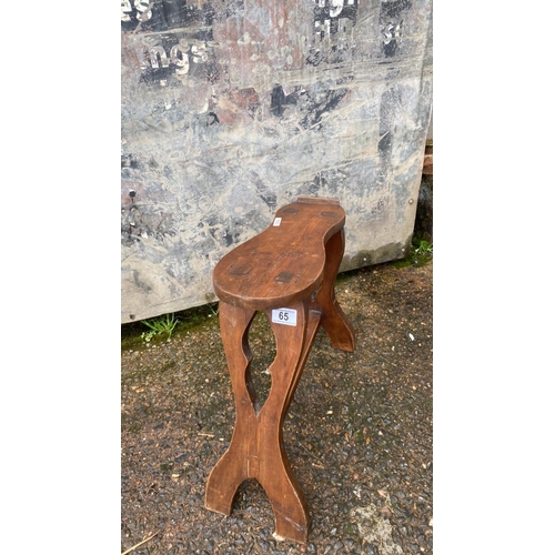 65 - Wooden spinning stool