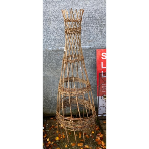 707 - Cane wigwam style garden climber frame