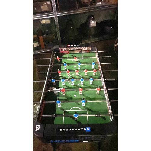 234A - Table football set with two footballs (one handle missing from pole but still usable!)