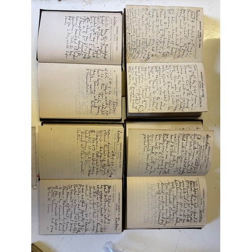 420 - 8 diaries dating from 1912 through to 1926. Interesting reading. TJ and J Smiths pocket diary.... 