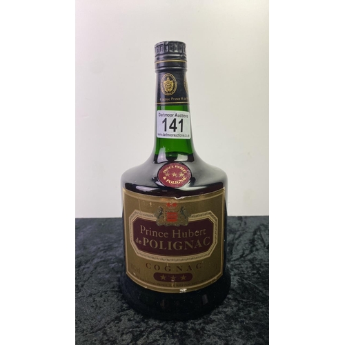 141 - A bottle of Prince Hubert The Polignac Cognac 1 litre - 40% proof