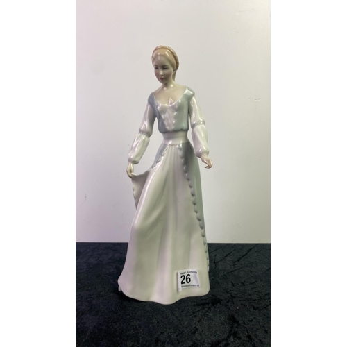 26 - Royal Doulton Reflections figurine - Demure HN 5045. Approx 31cm tall