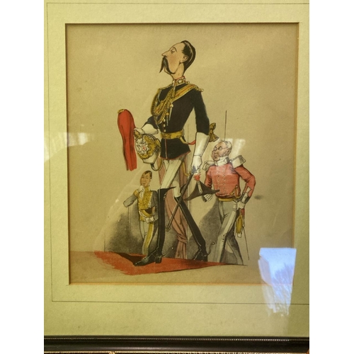 452 - 7 framed vintage prints of military figures