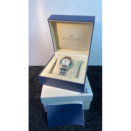 592 - A boxed Edox Gent’s wristwatch