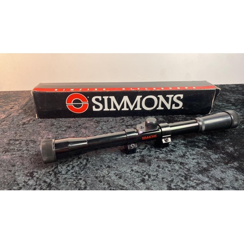 630 - Simmons 4x20 scope, new and boxed