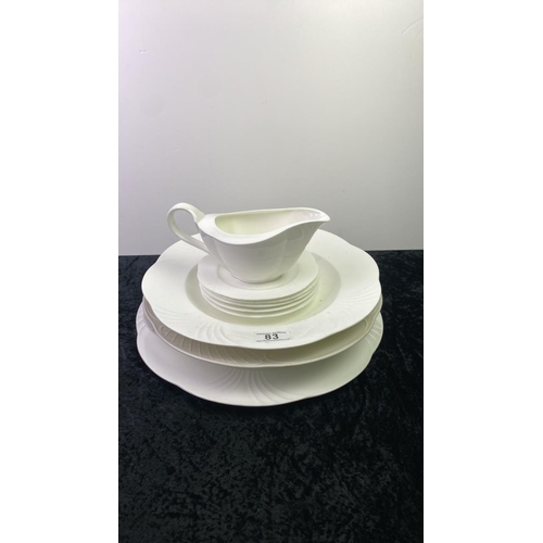 83 - Two Villeroy and Boch Arco Weiss white large plates, one Redoute Weiss plate, one Arco Weiss shallow... 