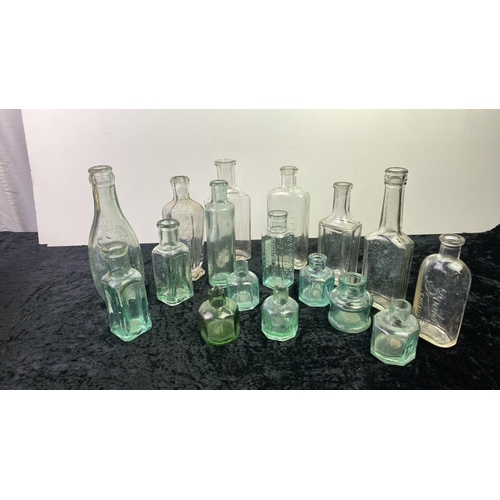 105 - Collection of vintage glass bottles