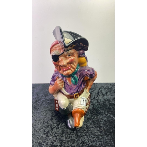 118 - Shorter & Son Staffordshire Toby Jug - pirate design - approx 25 cm tall